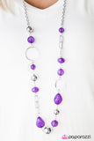 Paparazzi "Glam Grotto" Purple Necklace & Earring Set Paparazzi Jewelry