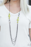 Paparazzi "GLAMMED By Association - Green" necklace Paparazzi Jewelry