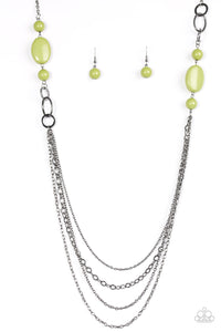 Paparazzi "GLAMMED By Association - Green" necklace Paparazzi Jewelry