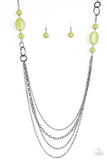 Paparazzi "GLAMMED By Association - Green" necklace Paparazzi Jewelry