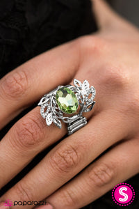 Paparazzi "Glamor Garden" Green Ring Paparazzi Jewelry