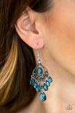 Paparazzi "Glamour Genie - Blue" earring Paparazzi Jewelry
