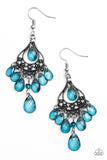 Paparazzi "Glamour Genie - Blue" earring Paparazzi Jewelry