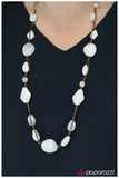 Paparazzi "Glam Rock - White" necklace Paparazzi Jewelry