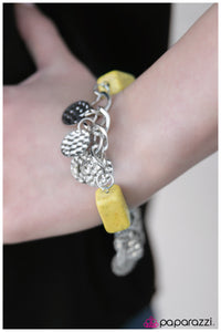 Paparazzi "Glam Squad" Yellow Bracelet Paparazzi Jewelry