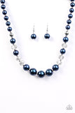 Paparazzi "GLAM Straight!" Blue Necklace & Earring Set Paparazzi Jewelry