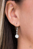 Paparazzi "GLAM-tastic!" Silver Necklace & Earring Set Paparazzi Jewelry