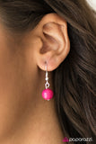 Paparazzi "Glam Theory" Pink Necklace & Earring Set Paparazzi Jewelry