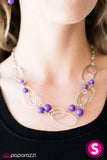 Paparazzi "Glam Theory" Purple Necklace & Earring Set Paparazzi Jewelry