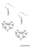 Paparazzi "GLAM Up!" White Earrings Paparazzi Jewelry