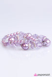 Paparazzi "Glass Crowns - Purple" bracelet Paparazzi Jewelry