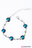 Paparazzi "Glass Houses - Blue" bracelet Paparazzi Jewelry