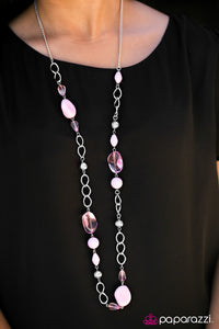 Paparazzi "GLASS-ical Music" Pink Necklace & Earring Set Paparazzi Jewelry