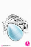 Paparazzi "Glassy and Glamorous" Blue Ring Paparazzi Jewelry