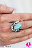 Paparazzi "Glassy and Glamorous" Blue Ring Paparazzi Jewelry