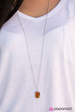 Paparazzi "GLASSY Lady" Brown Necklace & Earring Set Paparazzi Jewelry