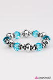 Paparazzi "GLEAM Girl - Blue" bracelet Paparazzi Jewelry