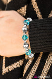 Paparazzi "GLEAM Girl - Blue" bracelet Paparazzi Jewelry