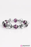 Paparazzi "GLEAM Girl - Purple" bracelet Paparazzi Jewelry