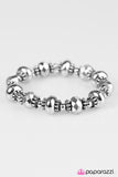 Paparazzi "GLEAM Girl - Silver" bracelet Paparazzi Jewelry