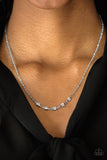 Paparazzi "GLEAM World" White Necklace & Earring Set Paparazzi Jewelry