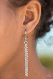 Paparazzi "GLEAM World" White Necklace & Earring Set Paparazzi Jewelry