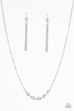 Paparazzi "GLEAM World" White Necklace & Earring Set Paparazzi Jewelry