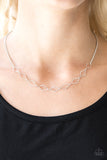 Paparazzi "GLISTEN To Me - Silver" necklace Paparazzi Jewelry