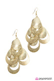 Paparazzi "Glitterazzi" Gold Earrings Paparazzi Jewelry