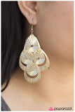 Paparazzi "Glitterazzi" Gold Earrings Paparazzi Jewelry