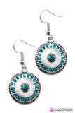 Paparazzi "GLITTER Bug" Blue Earrings Paparazzi Jewelry