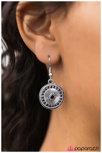 Paparazzi "GLITTER Bug" Purple Earrings Paparazzi Jewelry