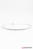 Paparazzi "Glitter Empire" White Bracelet Paparazzi Jewelry