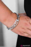 Paparazzi "Glitter Fever" White Bracelet Paparazzi Jewelry