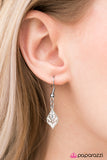Paparazzi "Glitter Guru" White Necklace & Earring Set Paparazzi Jewelry