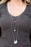 Paparazzi "Glitter Guru" White Necklace & Earring Set Paparazzi Jewelry