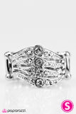 Paparazzi "Glitter On My Mind" White Ring Paparazzi Jewelry