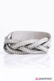 Paparazzi "Glitter Patrol" Silver Wrap Bracelet Paparazzi Jewelry