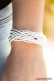 Paparazzi "Glitter Patrol" White Wrap Bracelet Paparazzi Jewelry