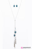 Paparazzi "GLITTER-Sweet" Blue Necklace & Earring Set Paparazzi Jewelry