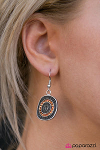 Paparazzi "Glittery Beacons" Orange Earrings Paparazzi Jewelry