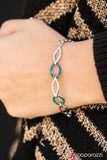 Paparazzi "Glitz and Glamor" Blue Bracelet Paparazzi Jewelry