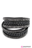 Paparazzi "Glitz Blitz" Black Wrap Bracelet Paparazzi Jewelry