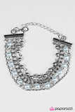 Paparazzi "GLITZY Business" Blue Bracelet Paparazzi Jewelry