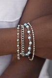 Paparazzi "GLITZY Business" Blue Bracelet Paparazzi Jewelry