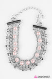 Paparazzi "GLITZY Business - Pink" bracelet Paparazzi Jewelry