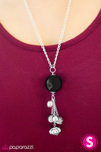 Paparazzi "Globetrotter" Black Necklace & Earring Set Paparazzi Jewelry