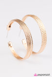 Paparazzi "GLOW and Behold - Gold" earring Paparazzi Jewelry