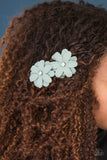 Paparazzi "Glowing Groves" Green Hair Clip Paparazzi Jewelry