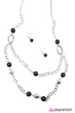 Paparazzi "Go Down In History - Black" necklace Paparazzi Jewelry